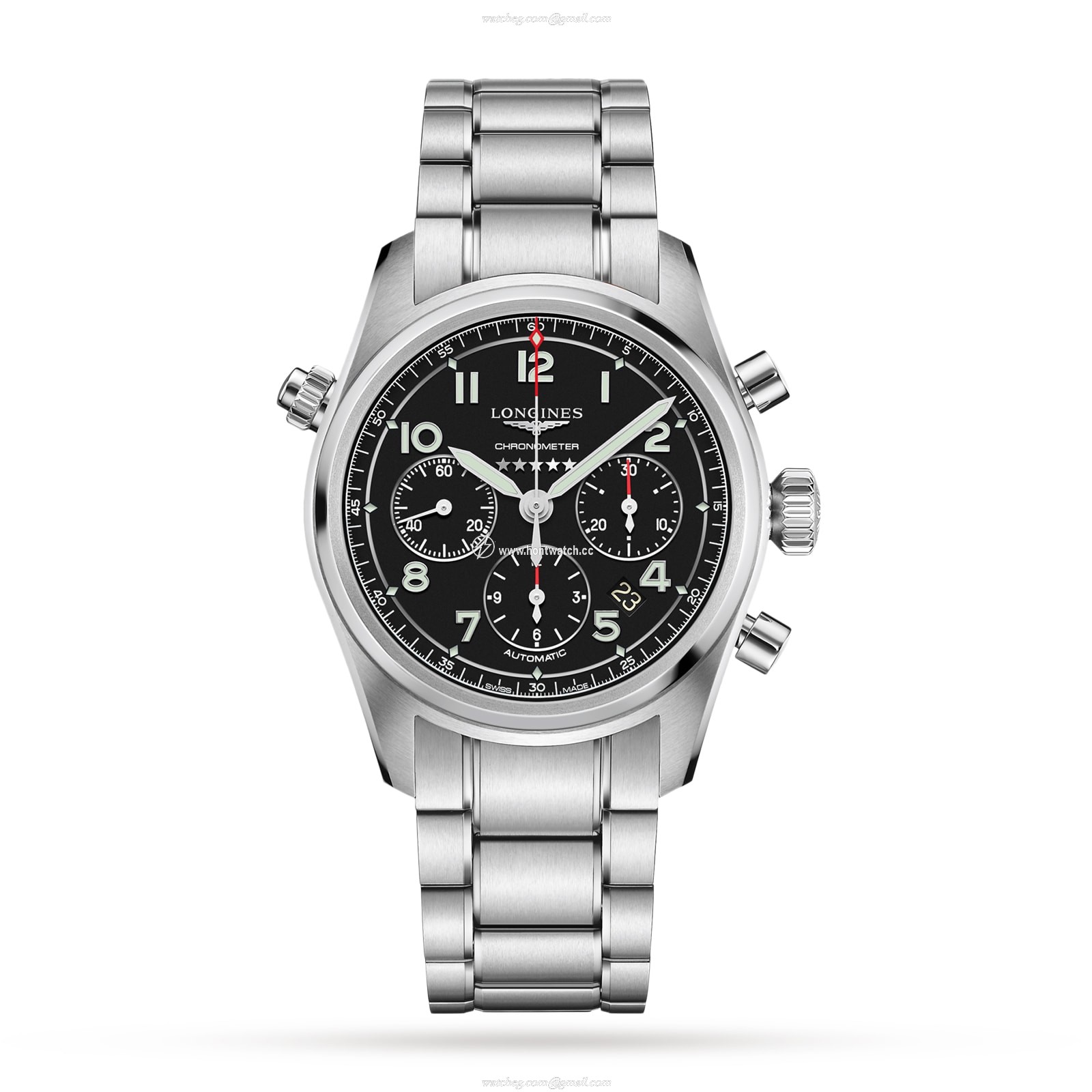 Longines Spirit L38204536 | 42mm Automatic Black Dial | Stainless Steel
