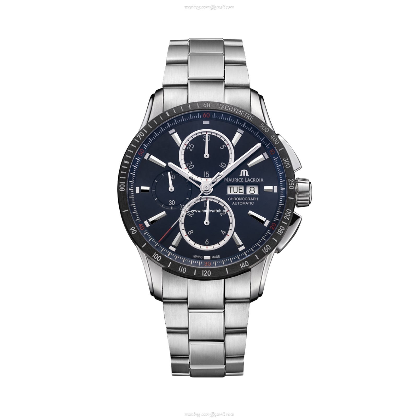 Maurice Lacroix Pontos PT6038-SSL22-430-1 | Automatic Blue Dial | 43mm Stainless Steel