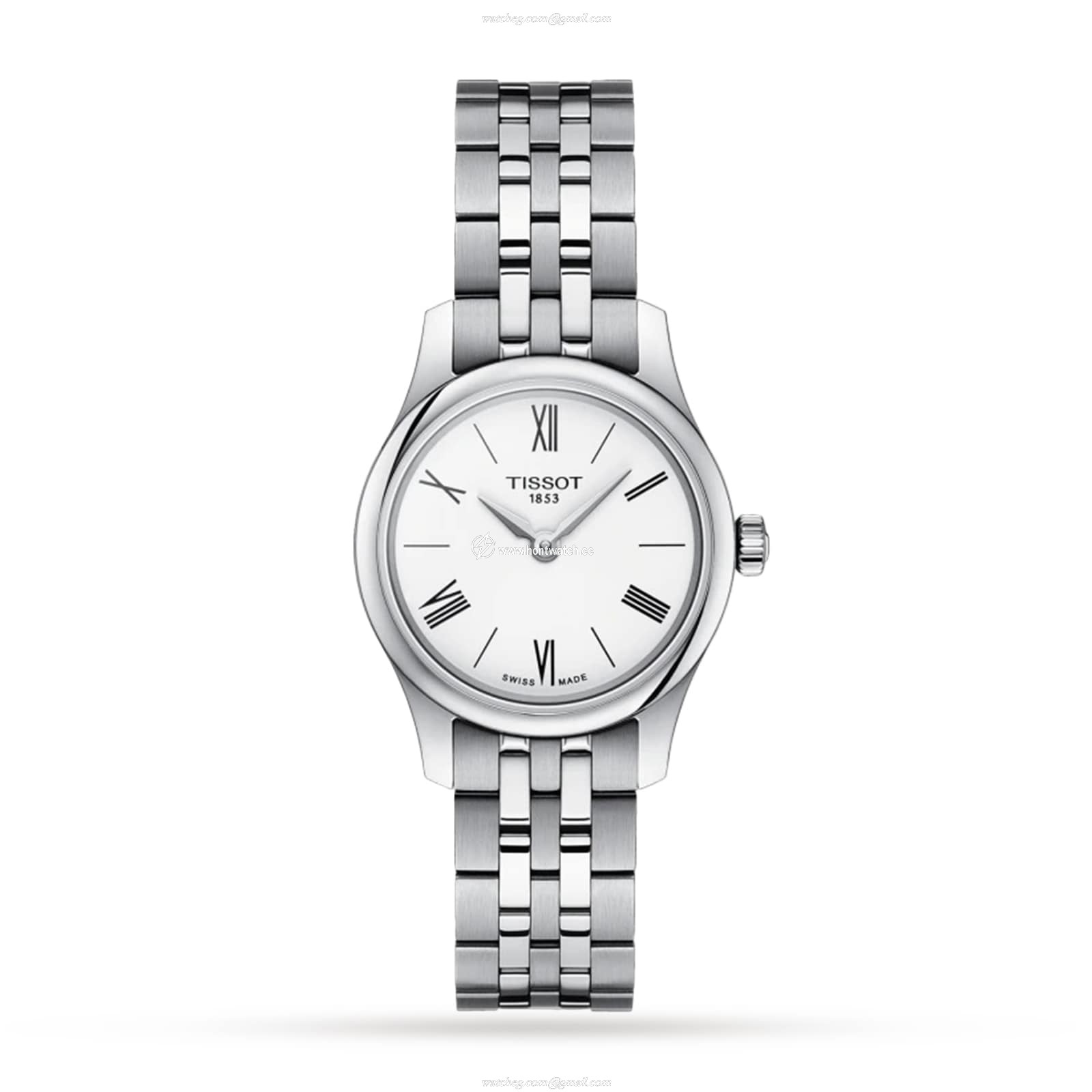 Tissot T-Classic Silver Dial Quartz Watch | 25mm Stainless Steel | Roman Numerals