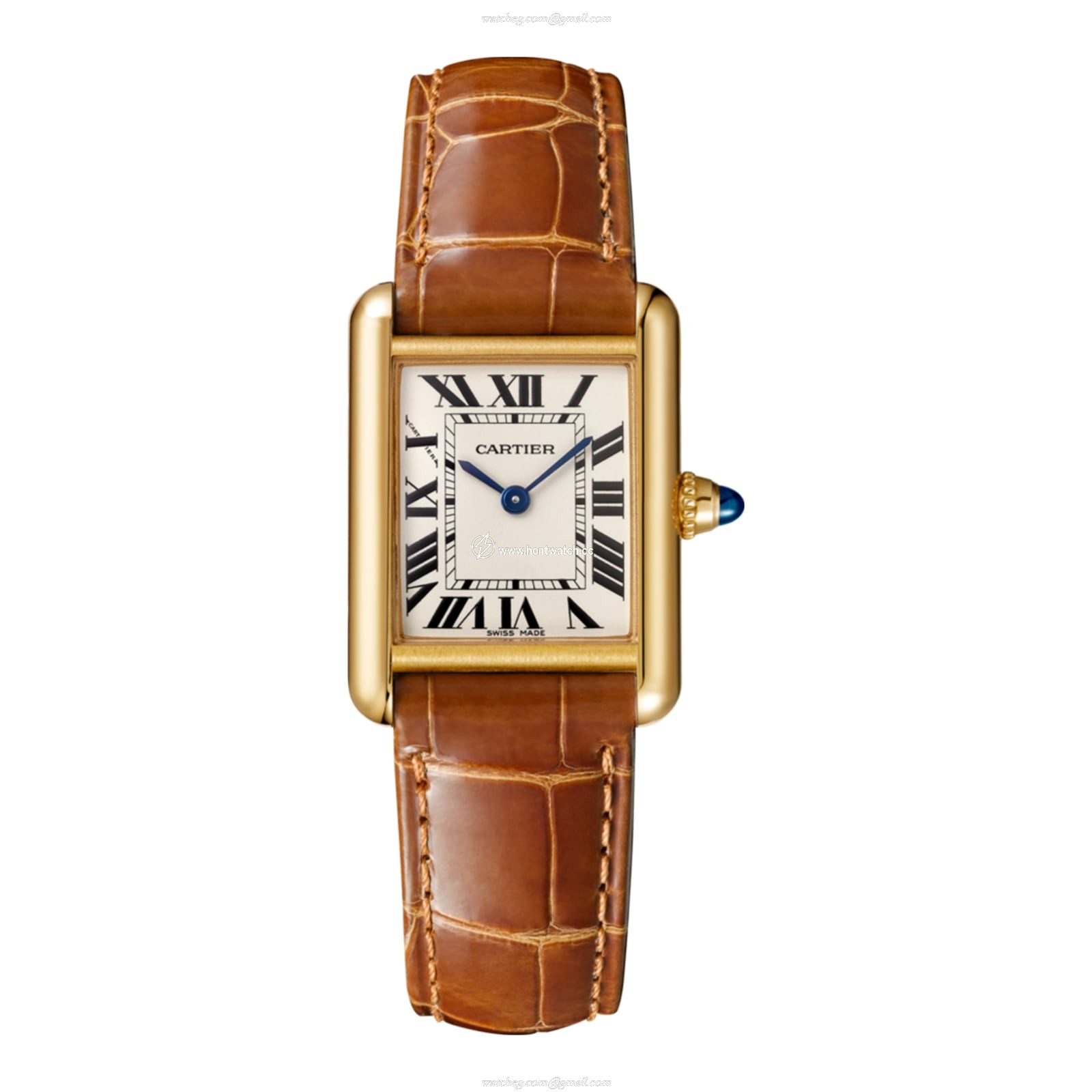 Cartier Tank Louis Replica Watch - Yellow Gold Case & Silver Dial | 22mm