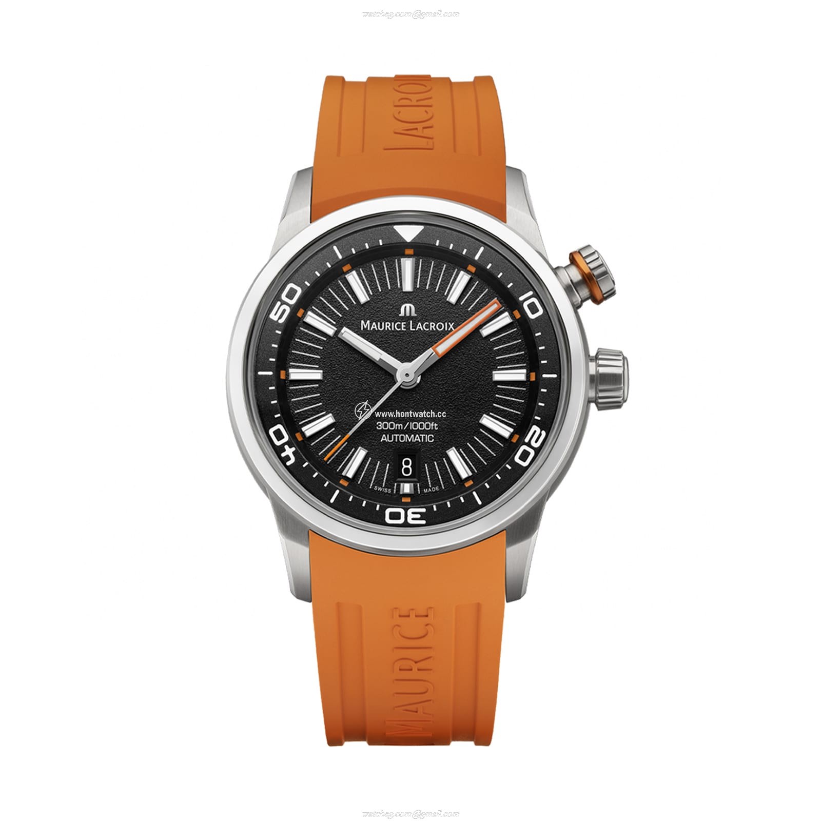 Maurice Lacroix Pontos PT6248 Automatic Watch - 42mm Black Dial | 300M