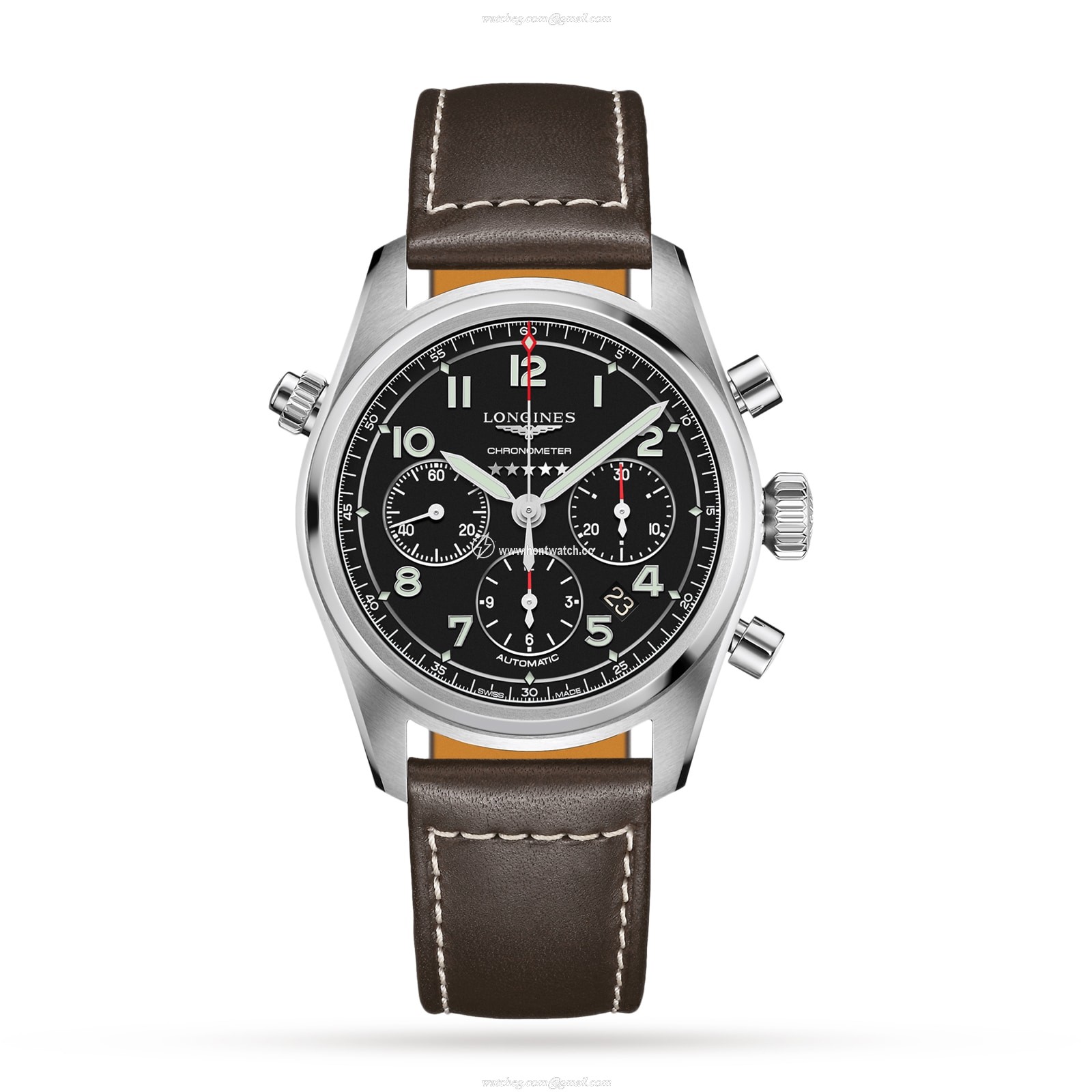 Longines Spirit L38204530 | 42mm Automatic Black Dial | Stainless Steel