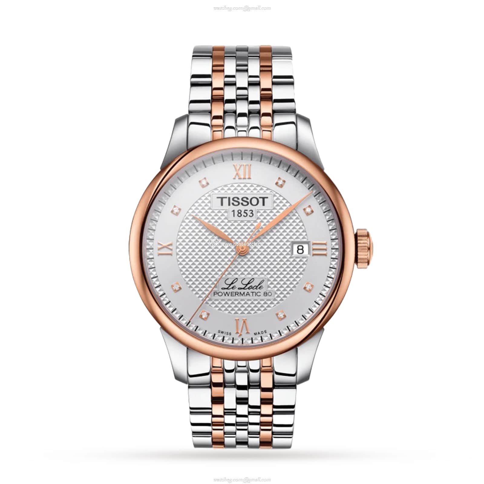 Tissot T-Classic Automatic Watch - Silver Dial & Diamond Markers | 39.5mm