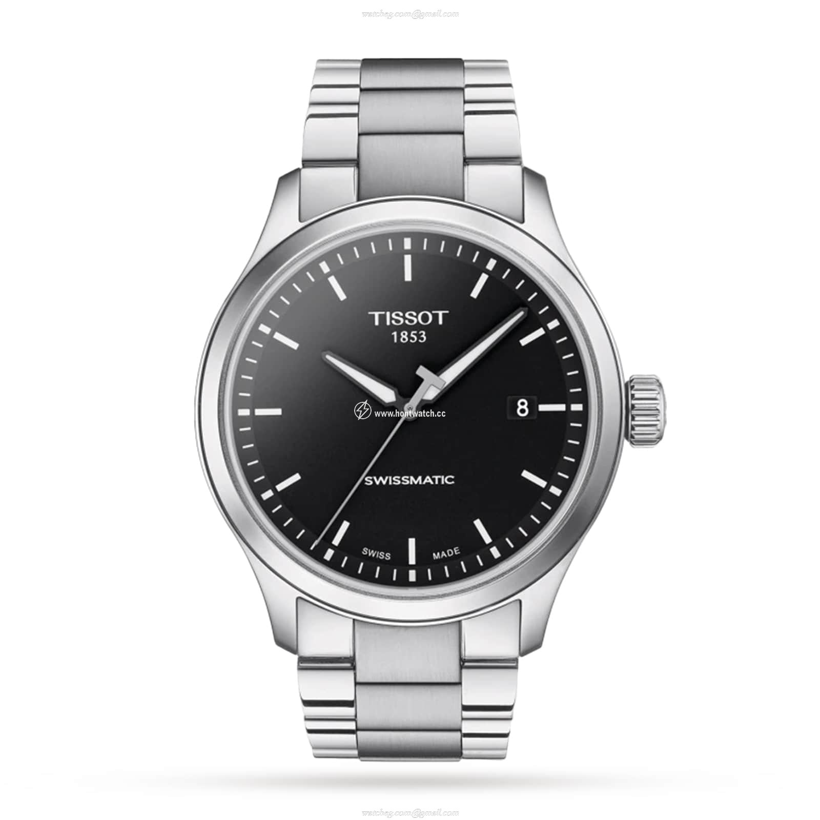 Tissot T-Sport Automatic Watch - 43mm Black Dial - Stainless Steel