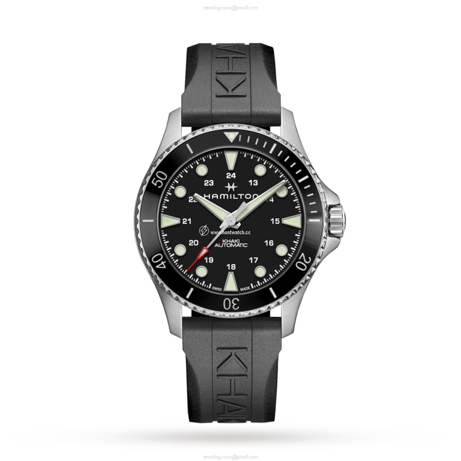 Hamilton Khaki Navy H82515330 Automatic Black - 43mm Stainless Steel