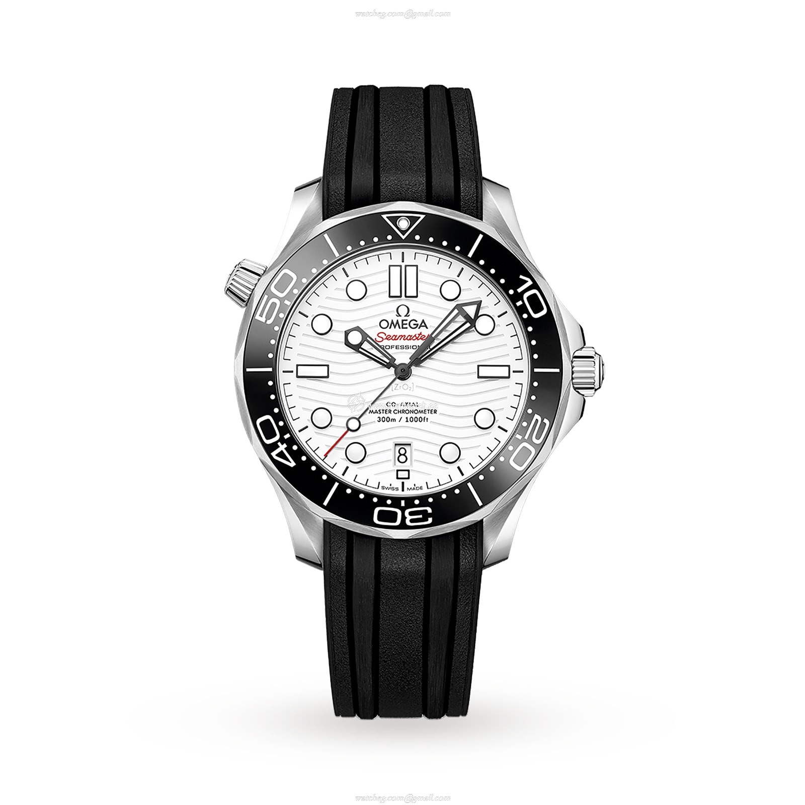 Omega Seamaster Diver 300M 42mm Automatic White Dial - Stainless Steel & Rubber Strap