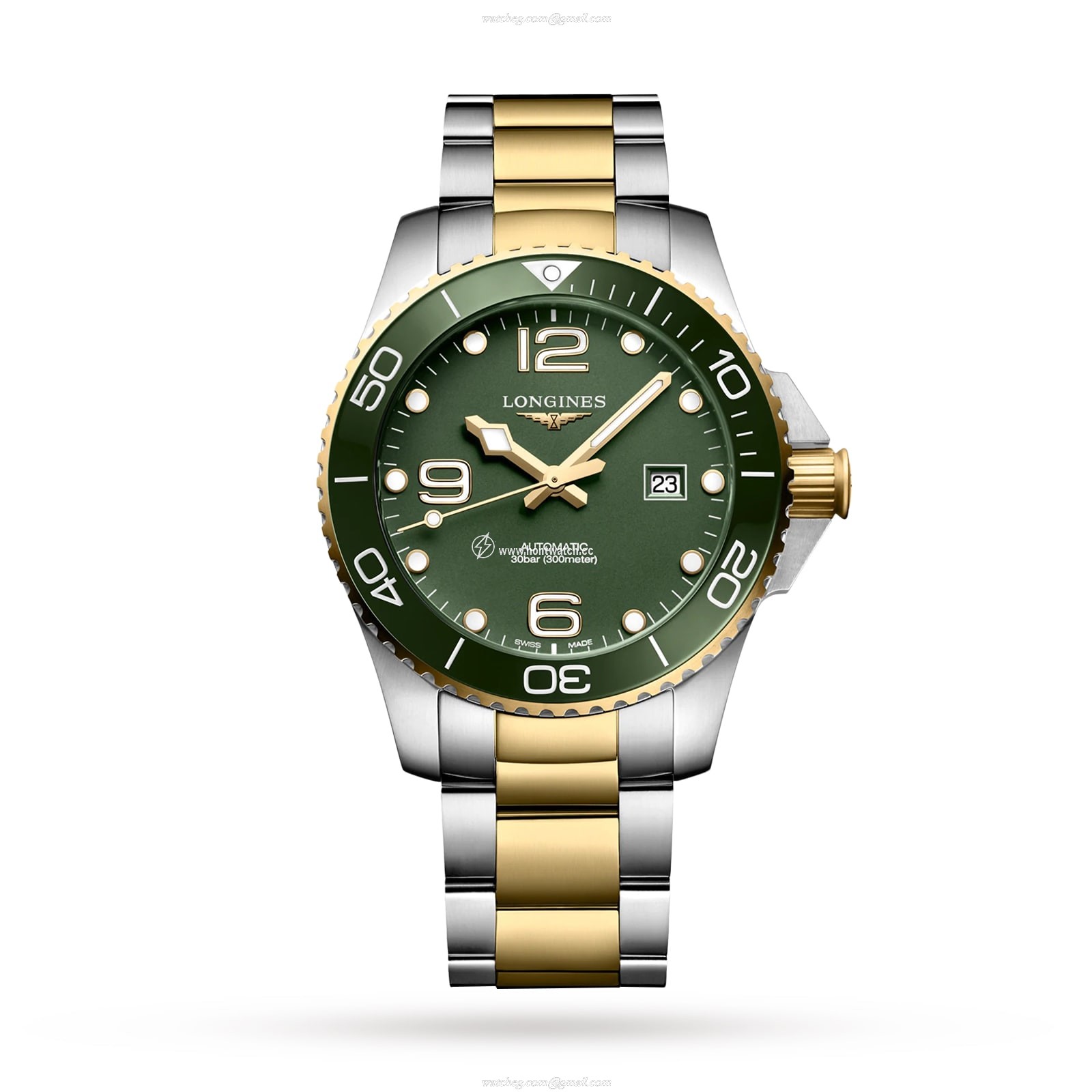 Longines HydroConquest L37823067 | 43mm Green Dial | Automatic Watch