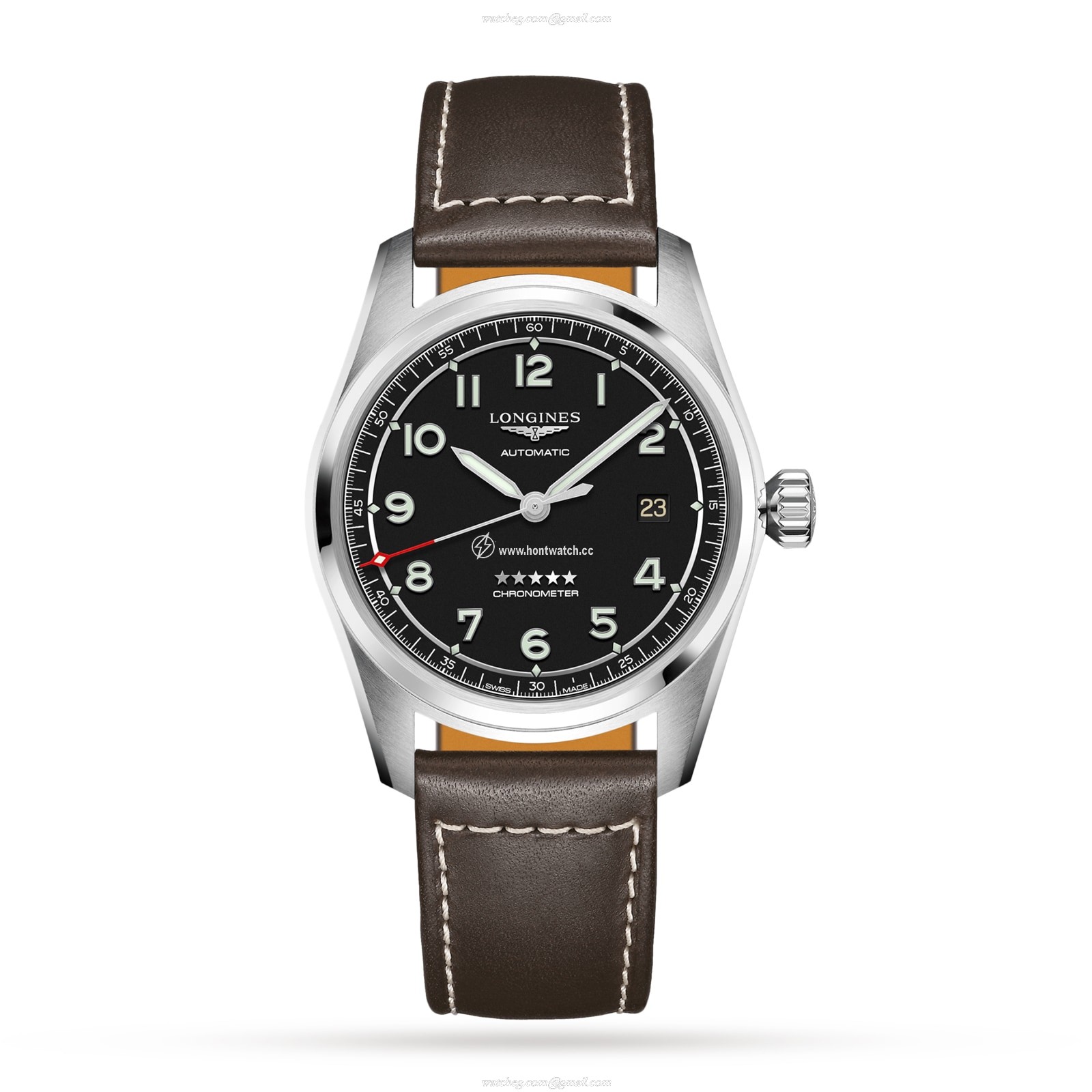 Longines Spirit L38104530 | 40mm Automatic Black Dial | Stainless Steel