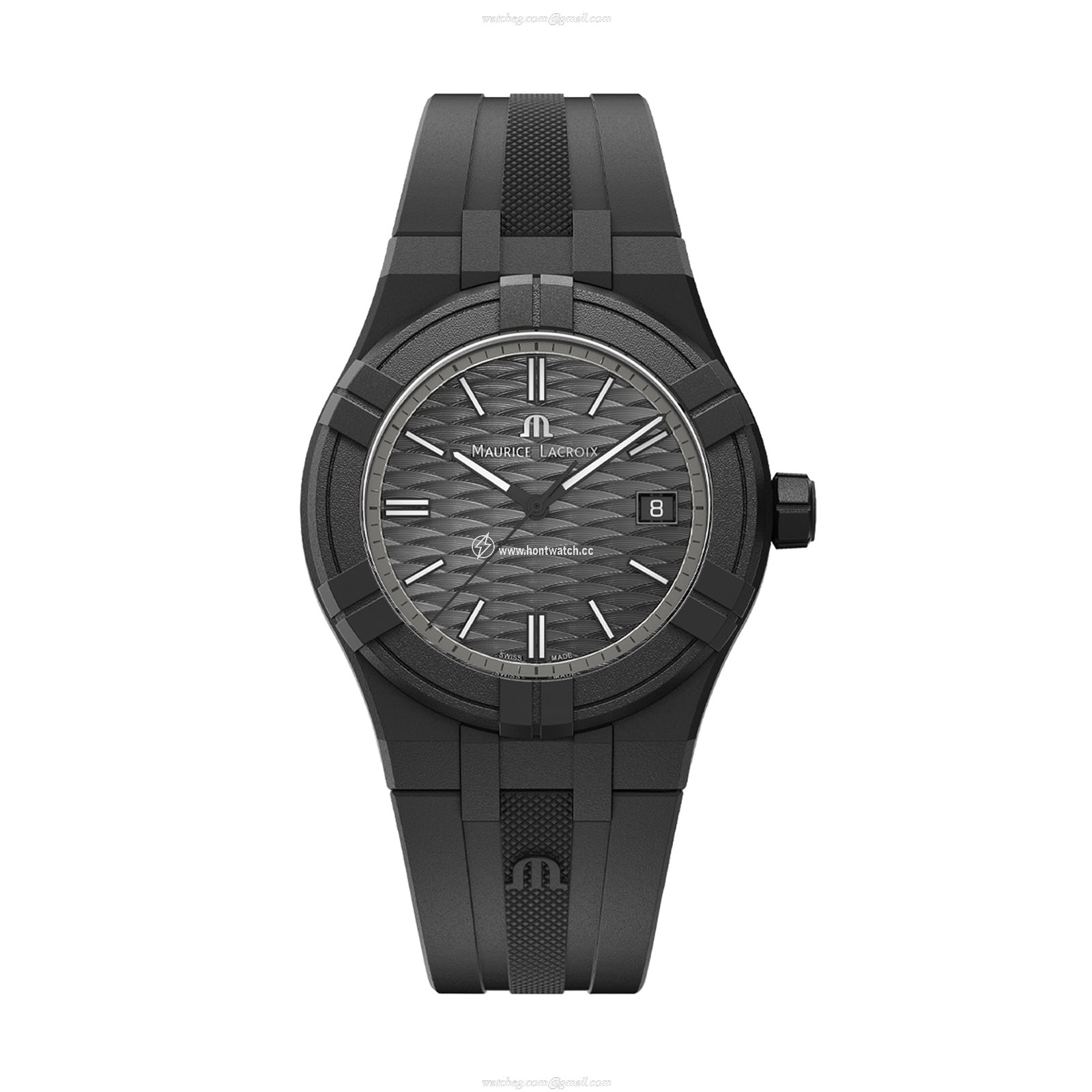 Maurice Lacroix Aikon Quartz Watch - Black Dial 40mm Plastic Case