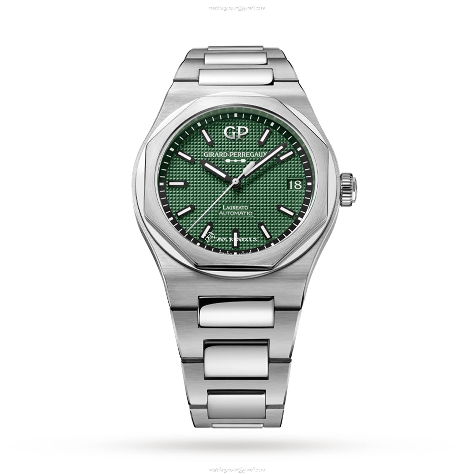 Girard-Perregaux Laureato 42mm Green Dial Automatic Watch - Stainless Steel