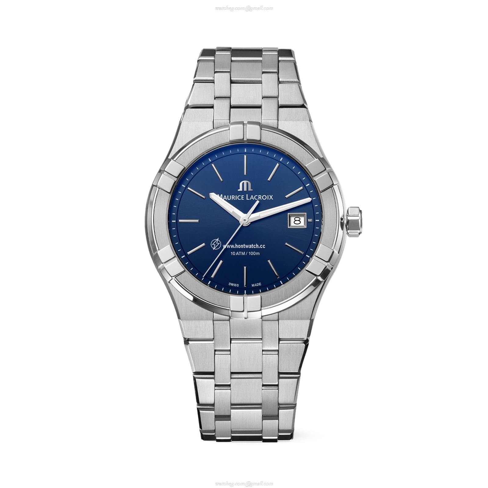 Maurice Lacroix Aikon Blue Dial Quartz Watch - 40mm Stainless Steel