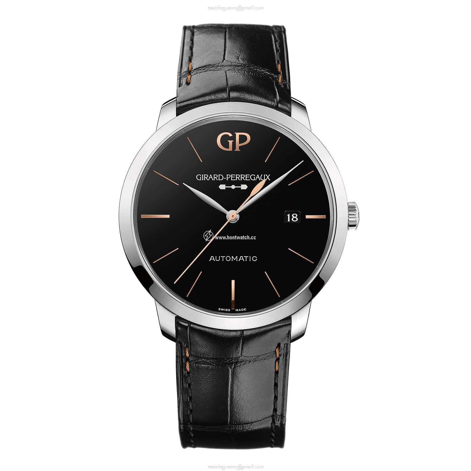 Girard-Perregaux 1966 Automatic Watch - 40mm Stainless Steel Onyx Dial