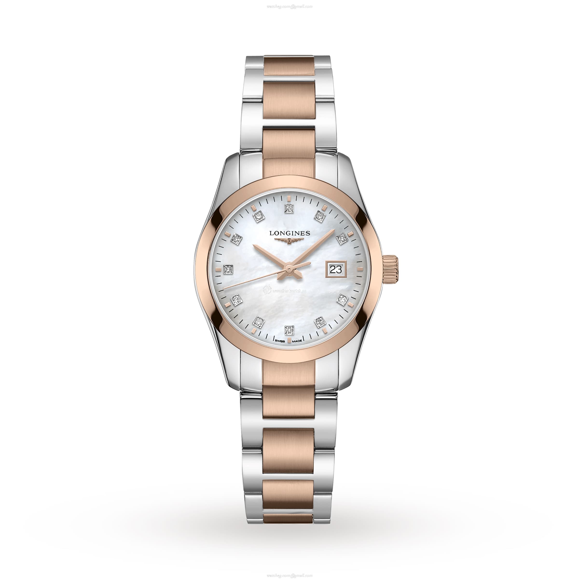 Longines Conquest L22863877 | 29.5mm Quartz Watch - Mother of Pearl Dial