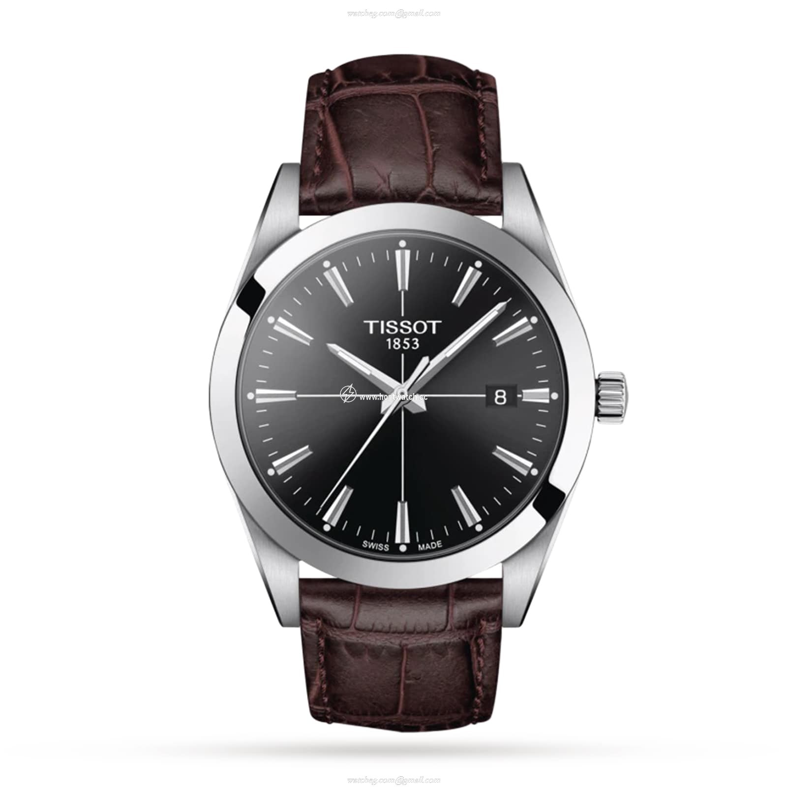 Tissot T-Classic Gentleman Quartz Watch - 40mm Black Dial Stainless Steel