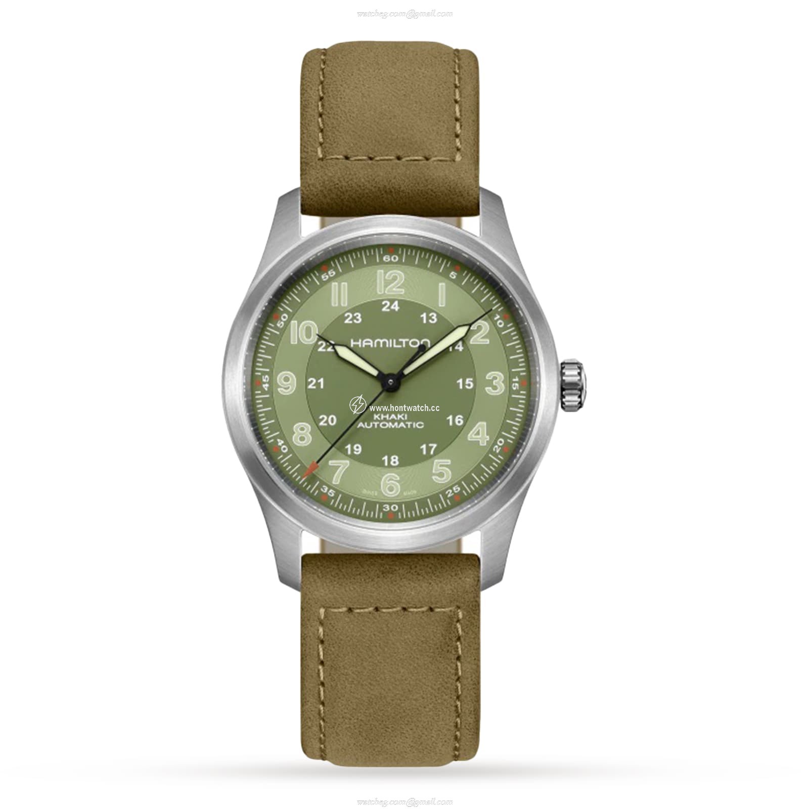 Hamilton Khaki Field Titanium Automatic Green Watch - 38mm | H70205860
