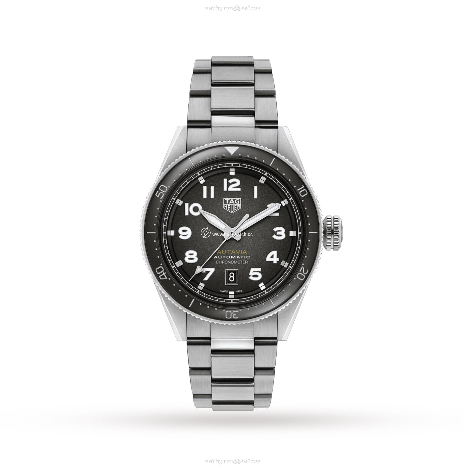 TAG Heuer Autavia Automatic Watch - 42mm Black Dial - Stainless Steel