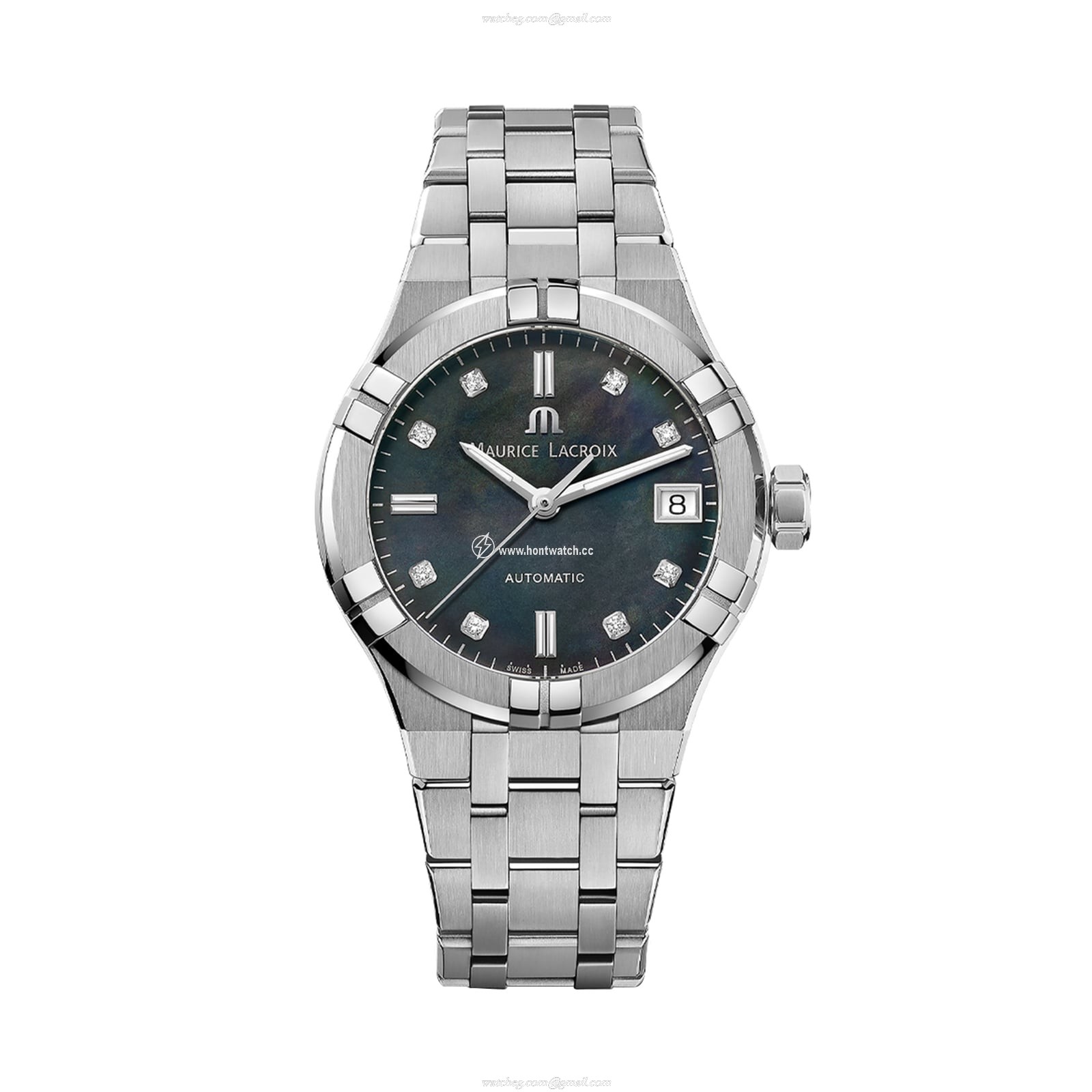 Maurice Lacroix Aikon Automatic Black Dial - 35mm Stainless Steel Watch