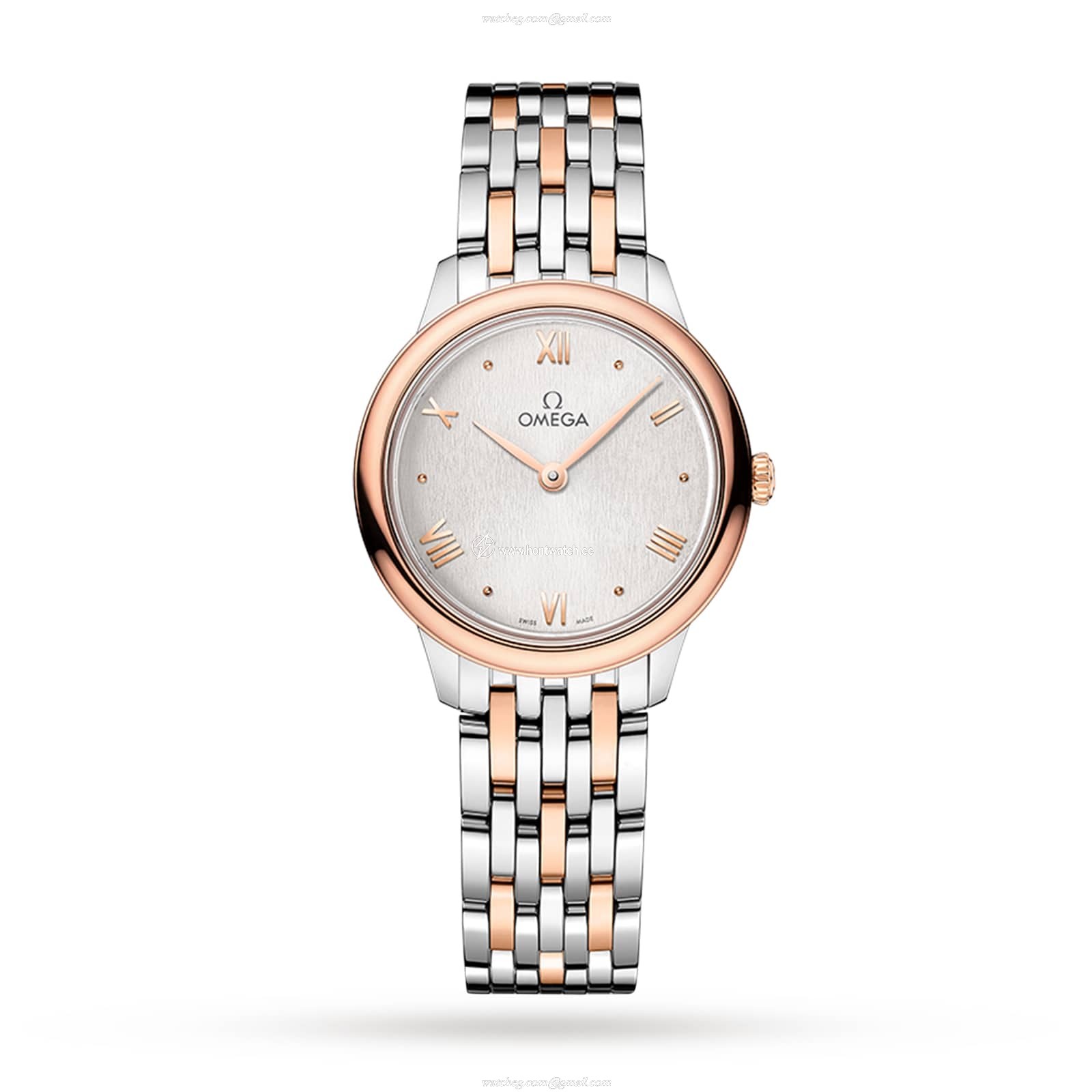 Omega De Ville Prestige 27.5mm White Dial | Stainless Steel & Rose Gold | Quartz