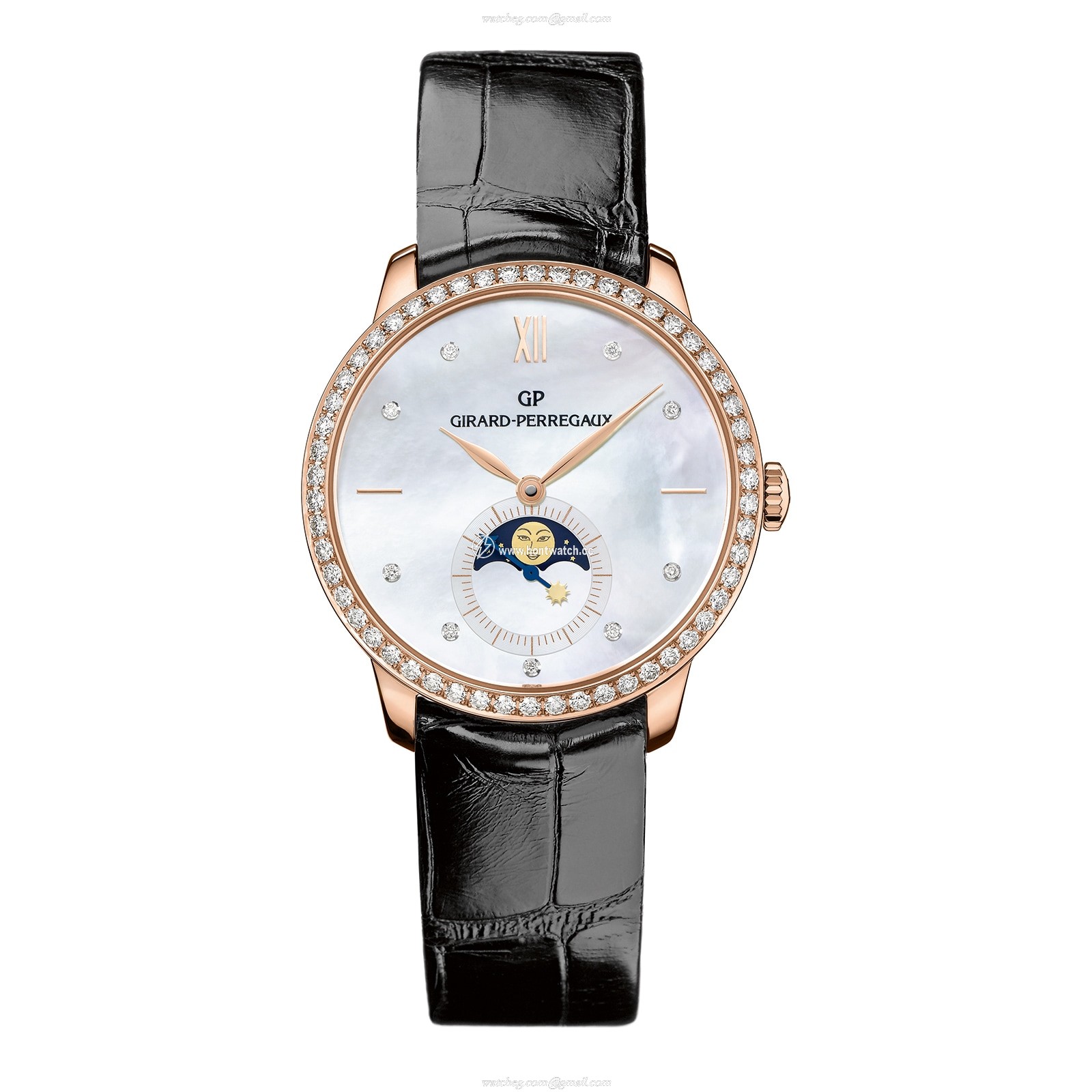 Girard-Perregaux 1966 Rose Gold Automatic Watch - 36mm Mother of Pearl Dial