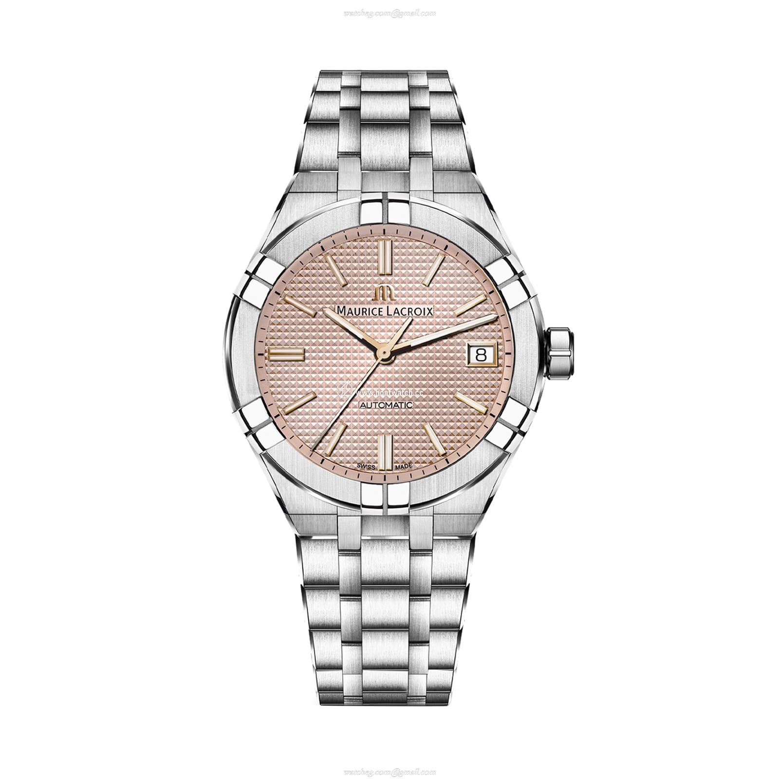 Maurice Lacroix Aikon Automatic - 39mm Pink Dial - Stainless Steel Watch