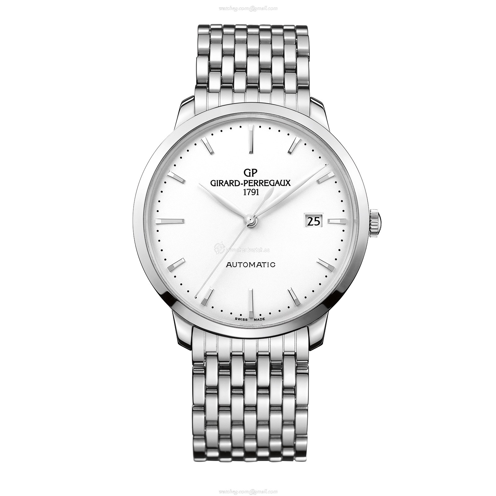 Girard-Perregaux 1966 Automatic Watch - 40mm Stainless Steel Silver Dial