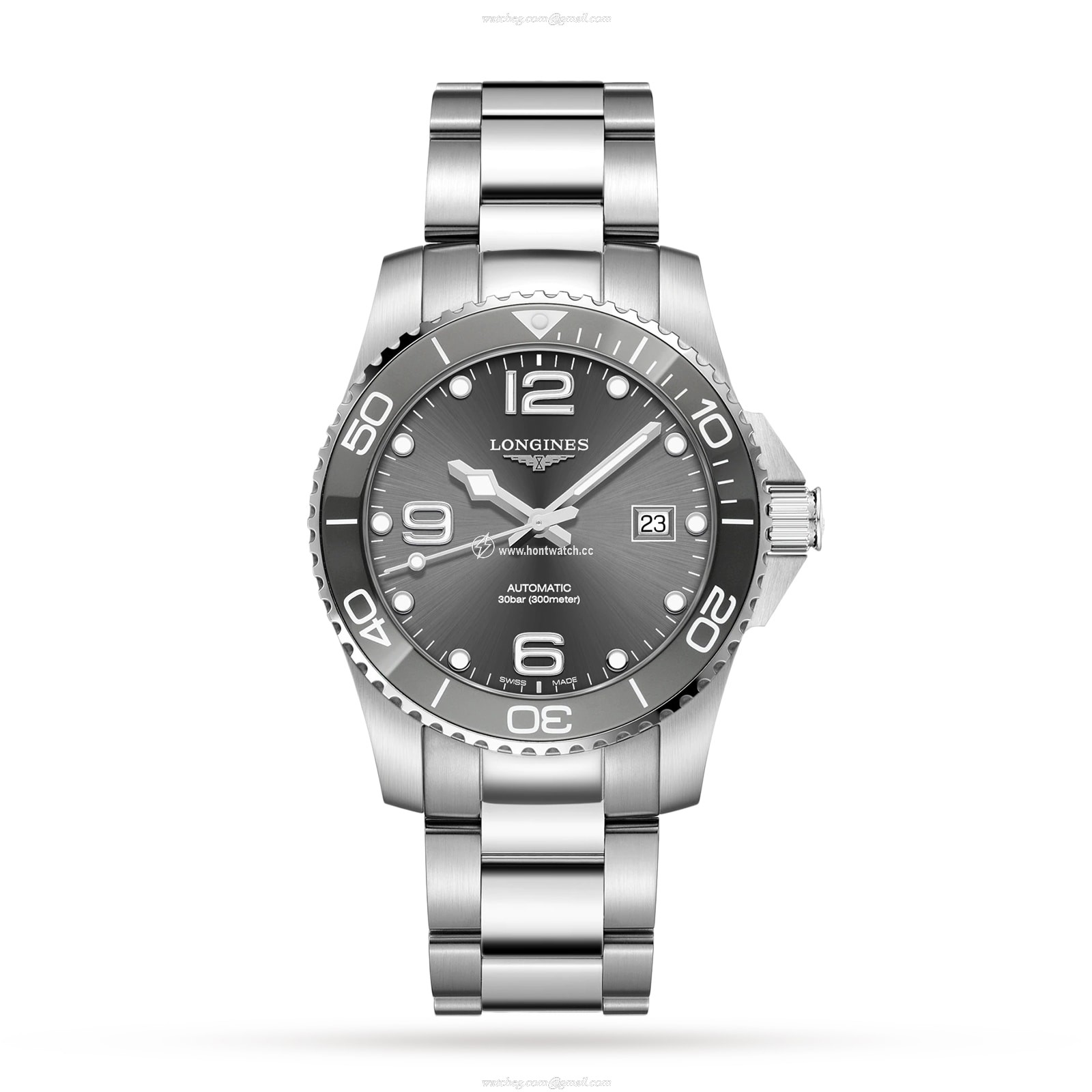 Longines HydroConquest L37814766 | 41mm Automatic Grey Dial | 300m Water Resistant