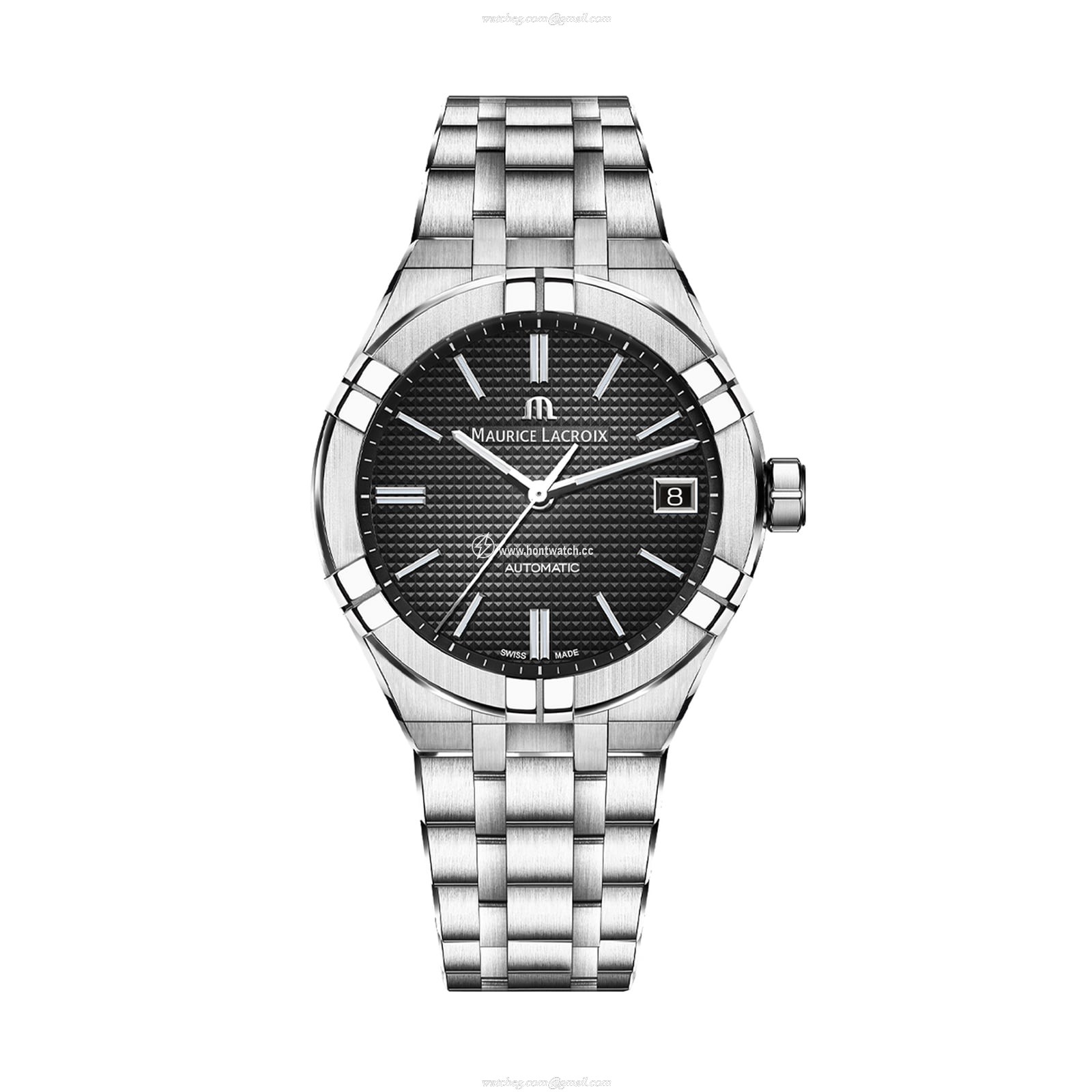 Maurice Lacroix Aikon Automatic Black Dial - 39mm Stainless Steel Watch