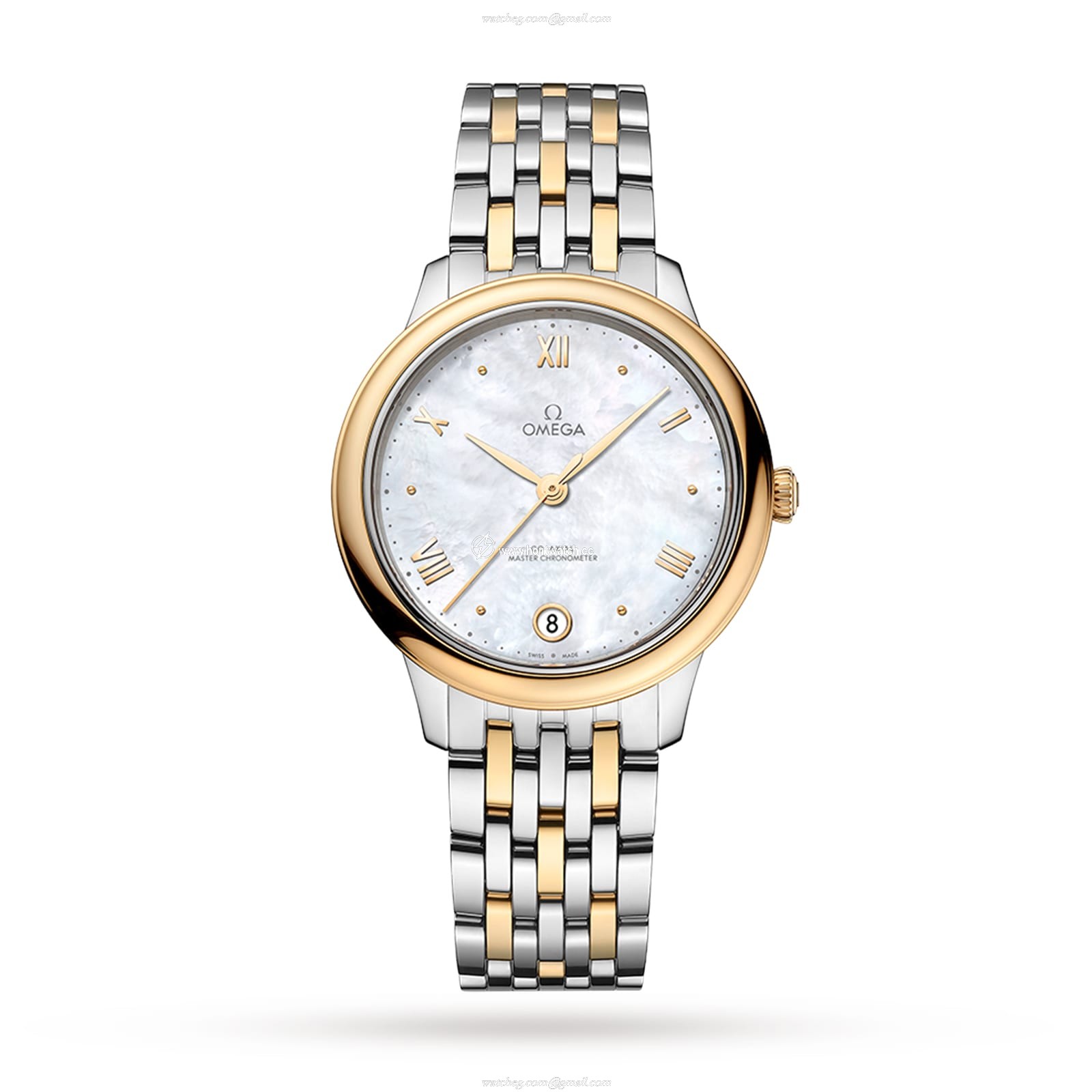 Omega De Ville Prestige 34mm Automatic - Mother of Pearl Dial - Steel & Gold