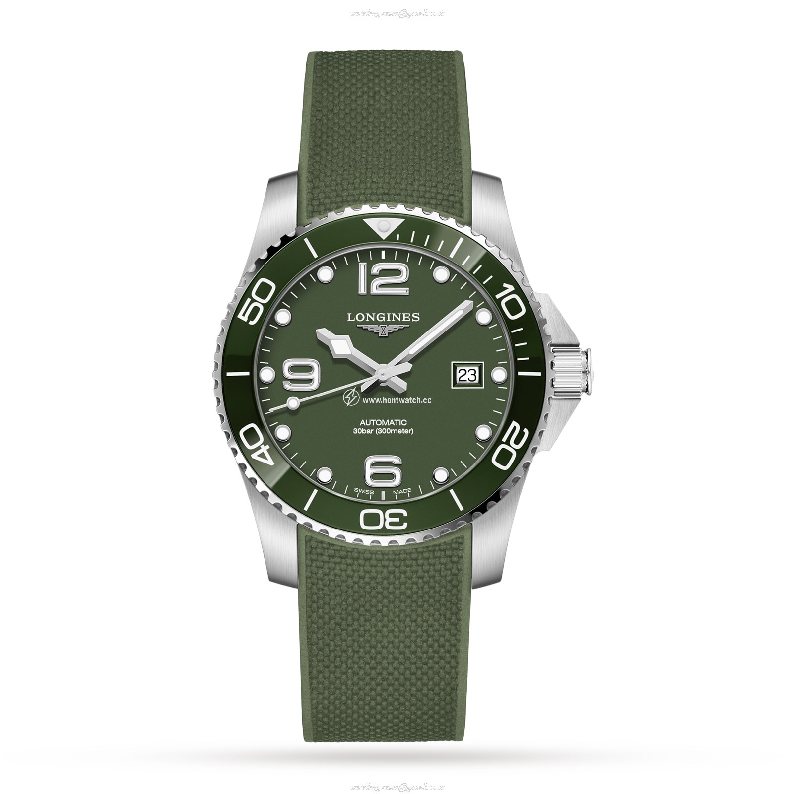 Longines HydroConquest L37814069 | 41mm Green Automatic | 300M Water Resistant