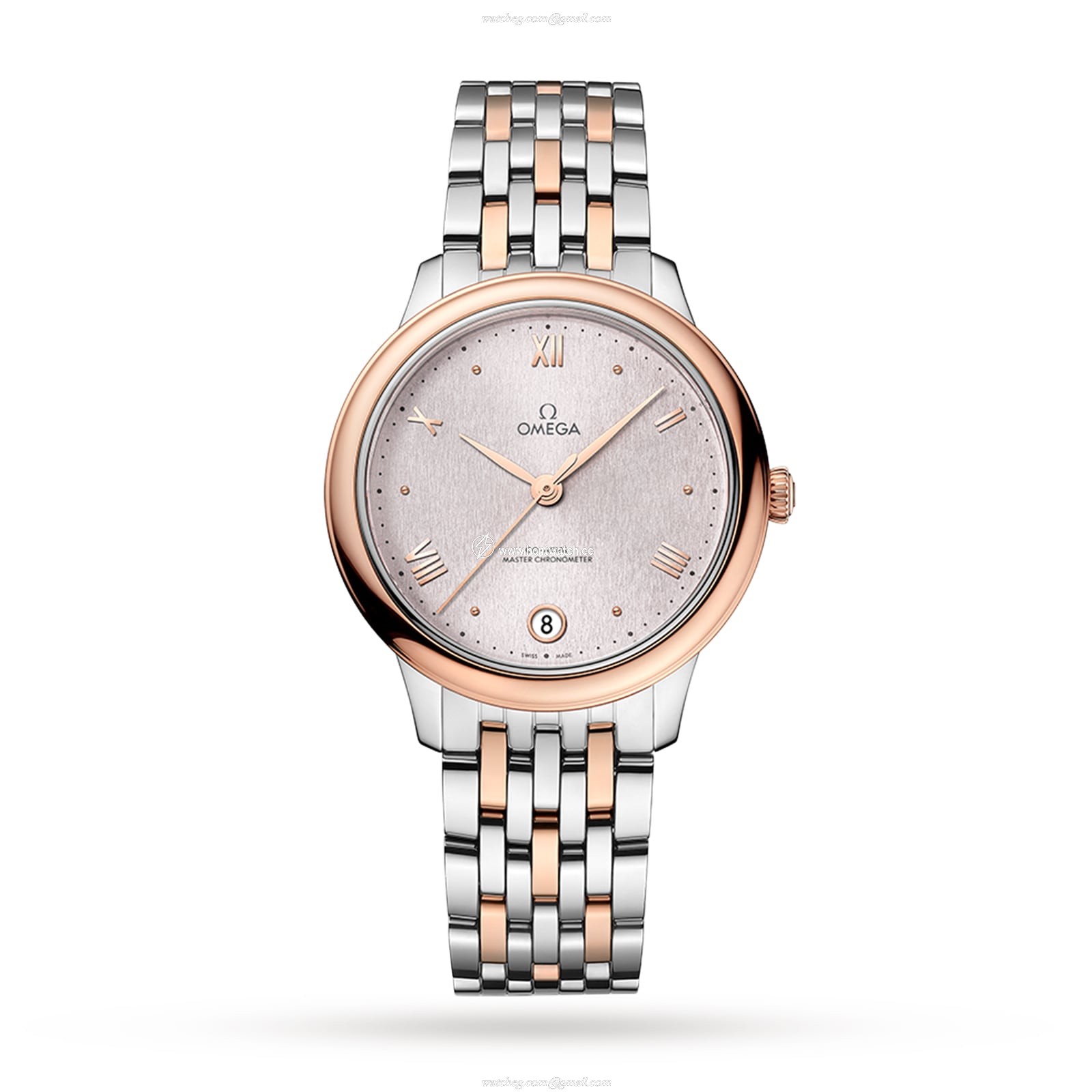 Omega De Ville Prestige 34mm Automatic Pink Dial | Stainless Steel & Rose Gold