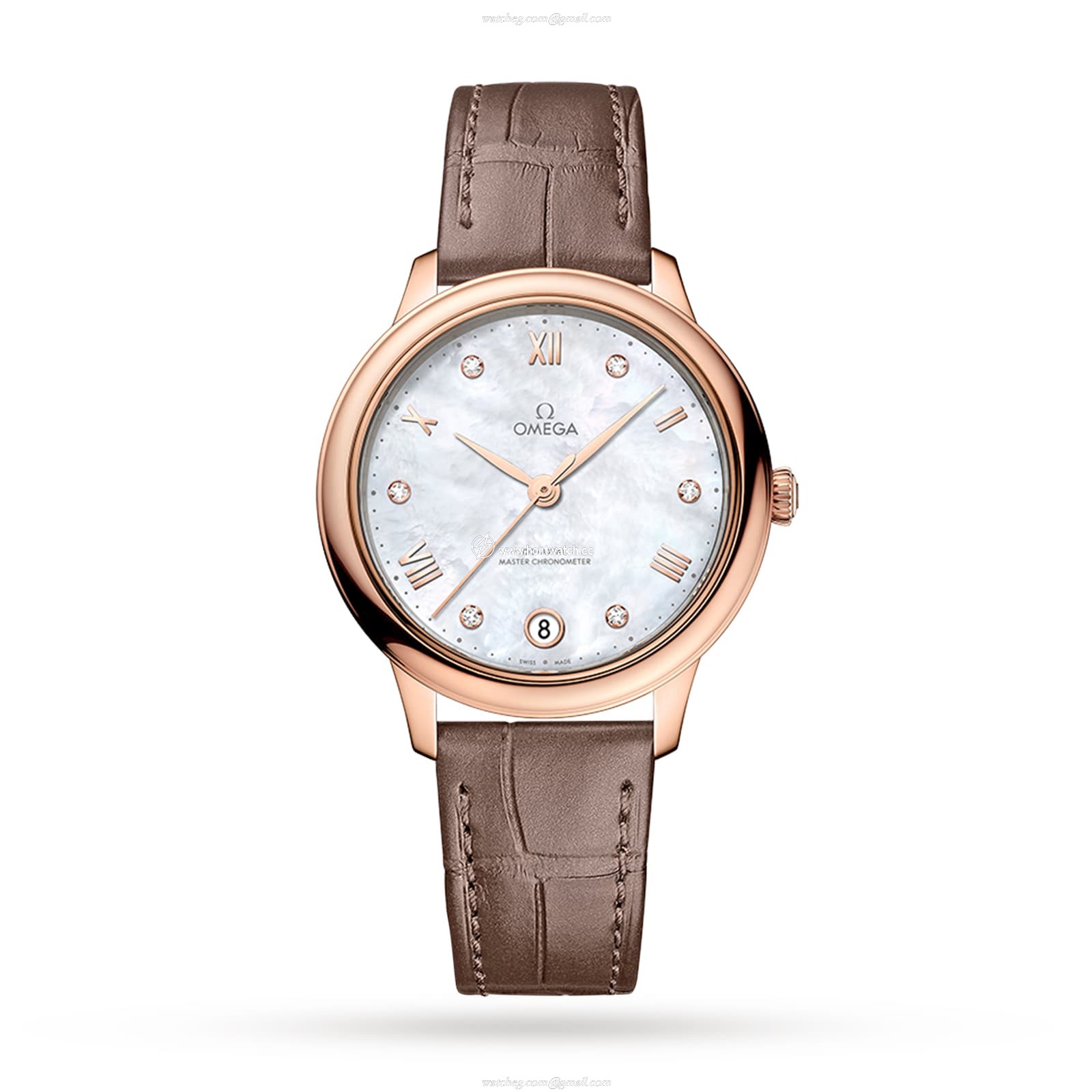Omega De Ville Prestige 34mm 18ct Rose Gold Automatic Watch | Mother of Pearl Dial