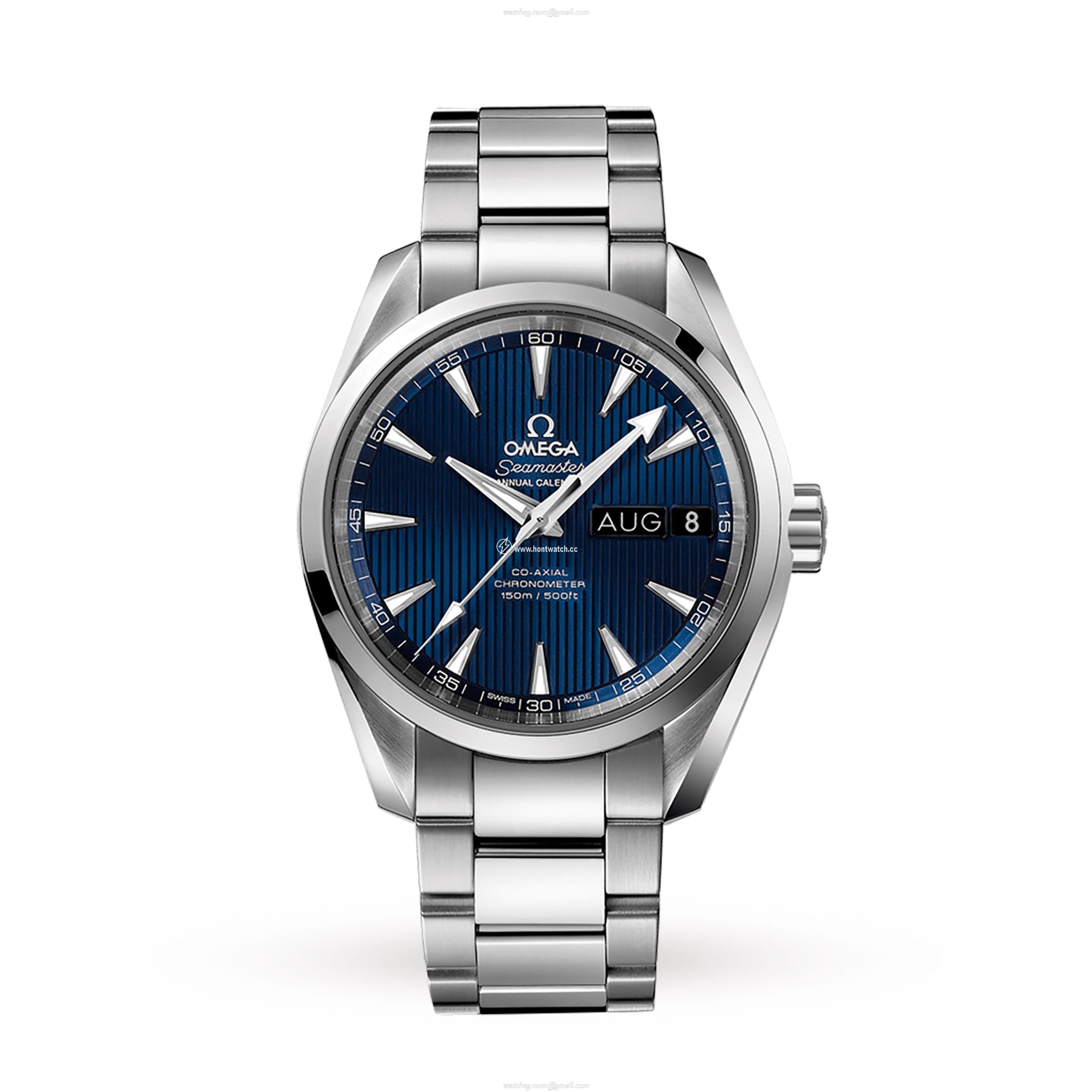 Omega Seamaster Aqua Terra 150M Blue Dial 38.5mm Manual Winding Watch