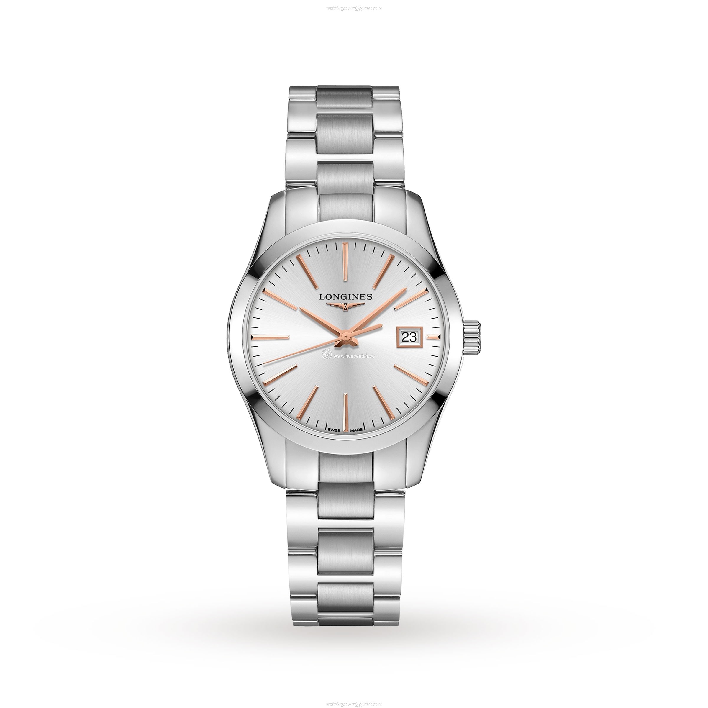 Longines Conquest L23864726 | 34mm Stainless Steel Silver Watch