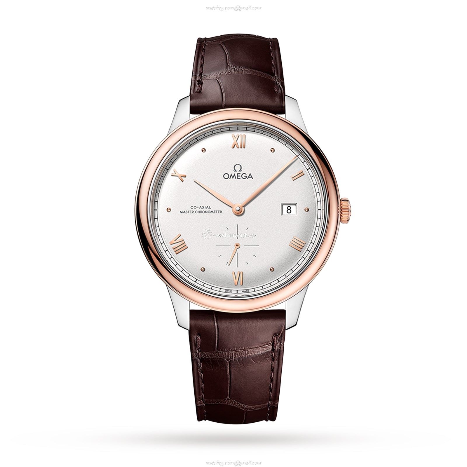 Omega De Ville Prestige 41mm Automatic - Silver Dial - Stainless Steel & Rose Gold