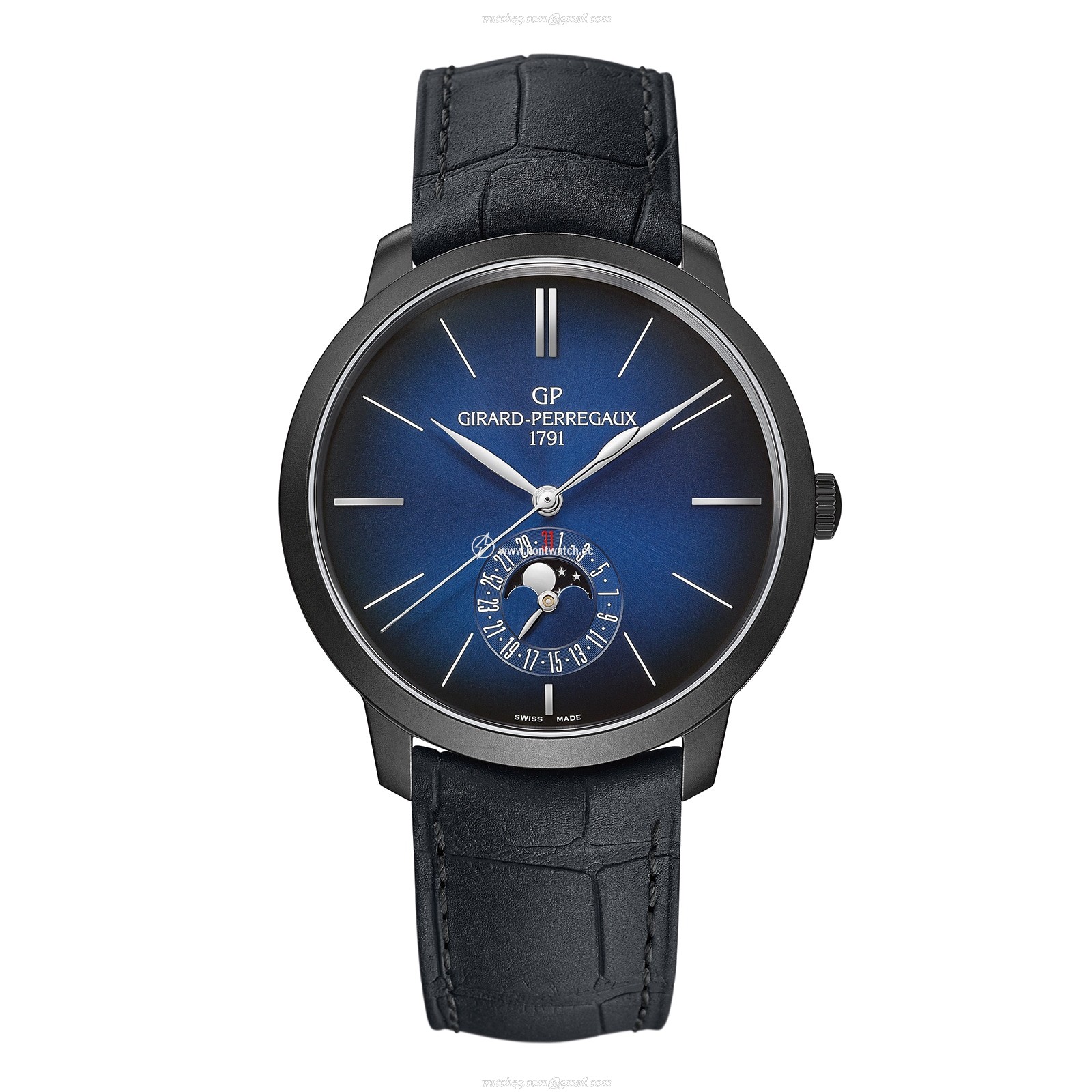 Girard-Perregaux 1966 Blue Dial Automatic Watch - Stainless Steel