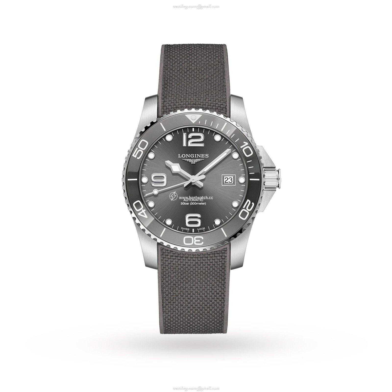Longines HydroConquest L37814769 | 41mm Grey Automatic | 300M Water Resistant