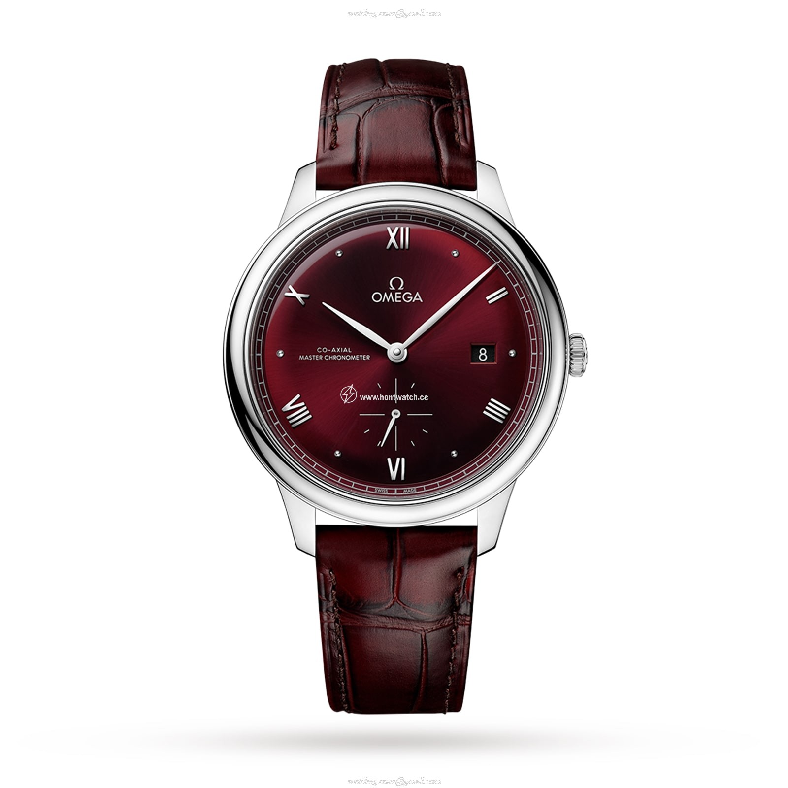 Omega De Ville Prestige 41mm Automatic - Red Dial Stainless Steel Watch