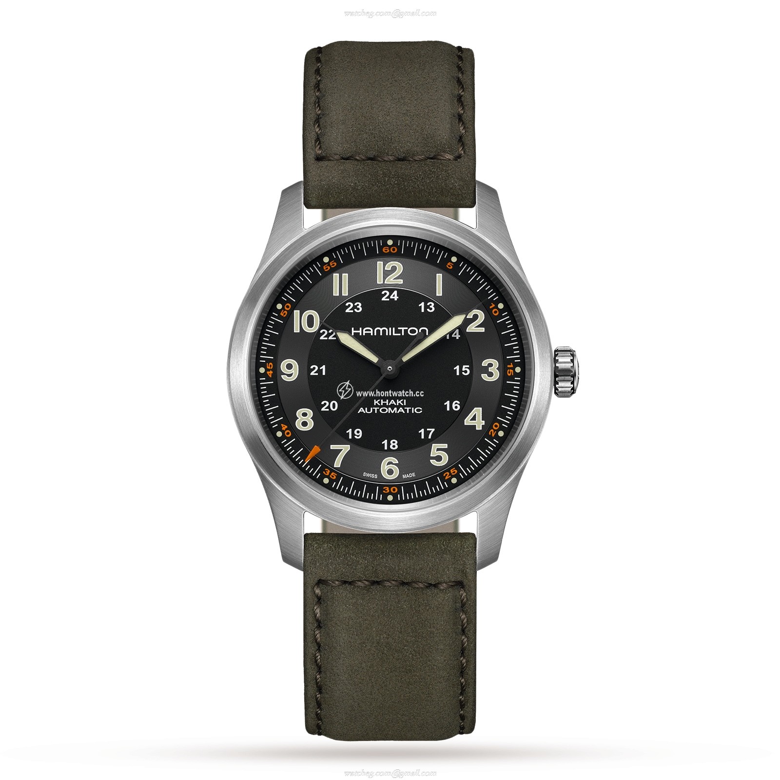 Hamilton Khaki Field Titanium Automatic Black Watch - 38mm | H70205830