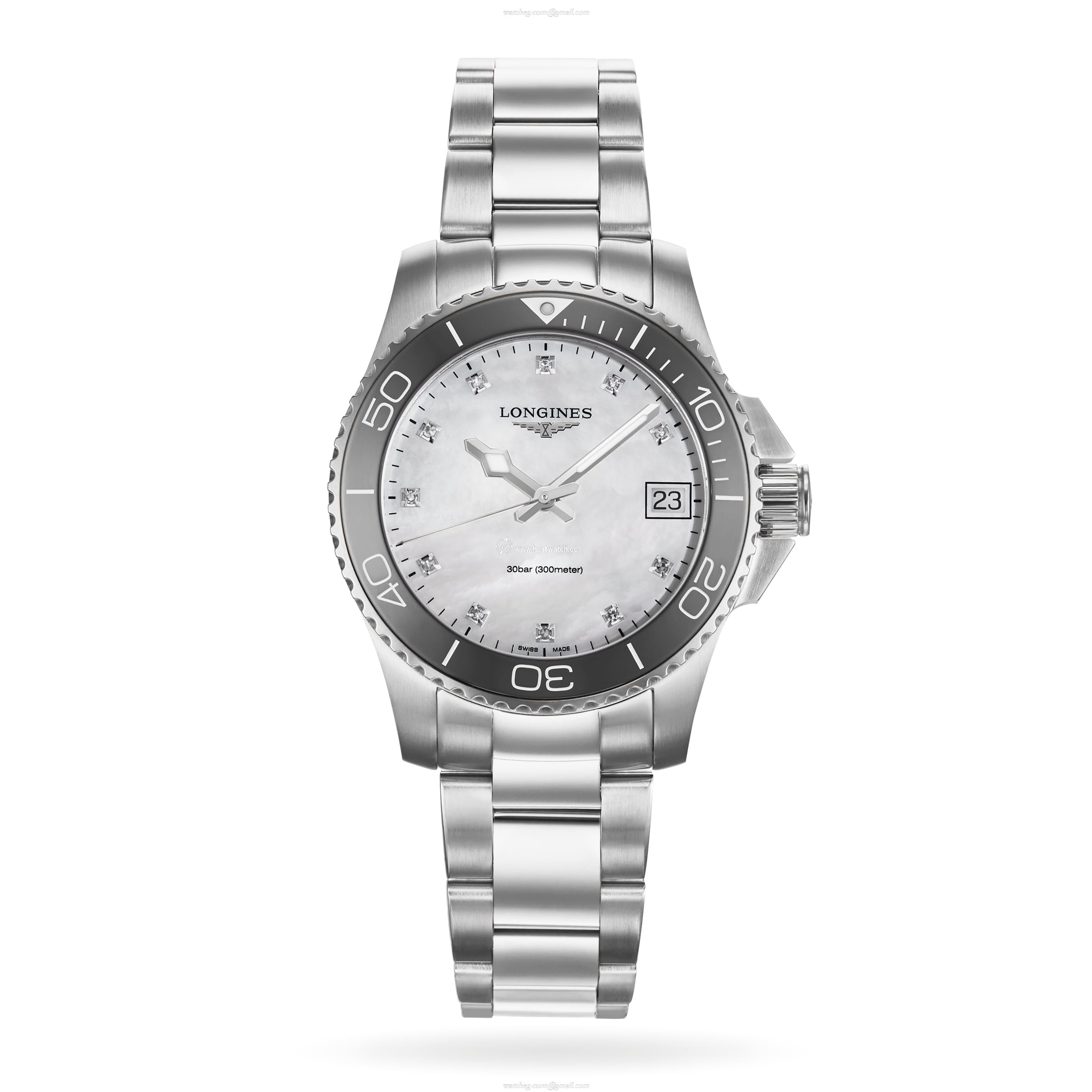 Longines HydroConquest L33704876 | 32mm Quartz Watch | Mother of Pearl Dial