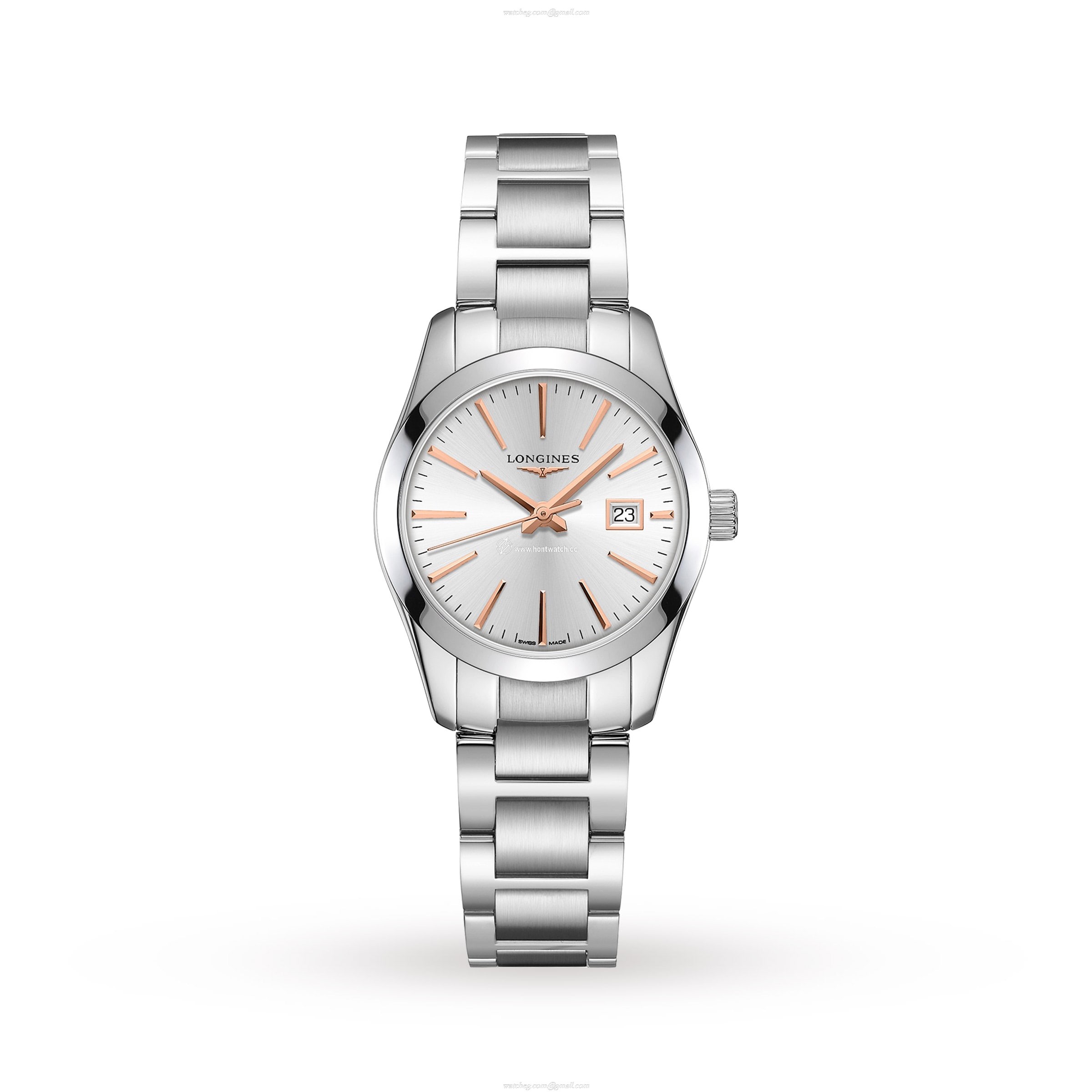 Longines Conquest L22864726 | 29.5mm Silver Dial | Stainless Steel Quartz Watch