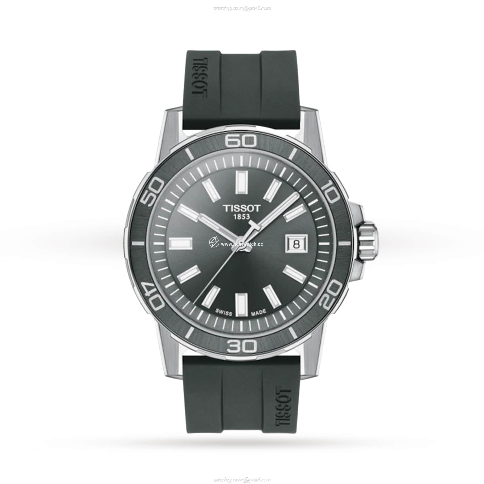 Tissot T-Sport Supersport Gent 44mm Grey Dial - Stainless Steel Quartz Watch
