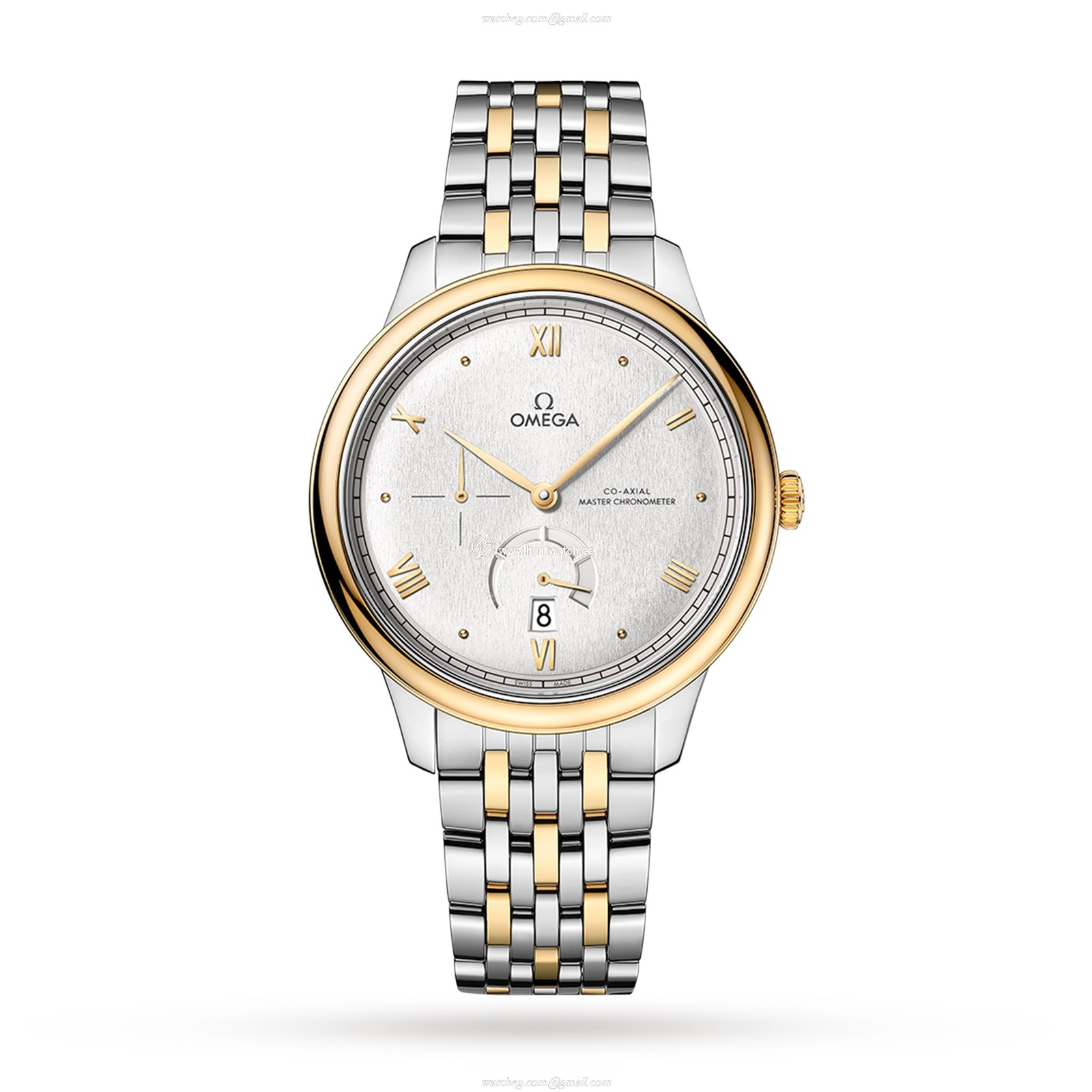 Omega De Ville Prestige Automatic Watch - 41mm Silver Dial - Steel & Gold