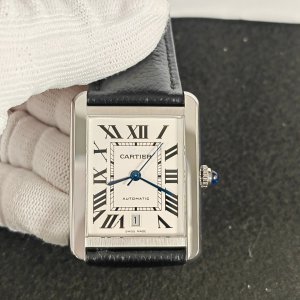 Cartier Tank MY9015 Automatic Watch for Men - 31mm Steel Case