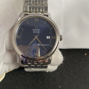 Omega De Ville Prestige Mens Watch - 39.5mm Blue Dial - ETA9015 Automatic