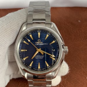 Omega Aqua Terra 150M Replica Watch for Men - 41mm Blue Dial | ETA8800