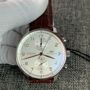 IWC Portugieser Automatic IW371445 Men's Watch - 41mm Silver Dial