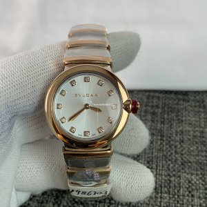 Bvlgari Lvcea Ladies 102194 Replica Watch - 28mm Steel & Pink Gold
