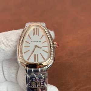 Bvlgari Serpenti Ladies Watch | 33mm Steel & Rose Gold | Swiss Quartz