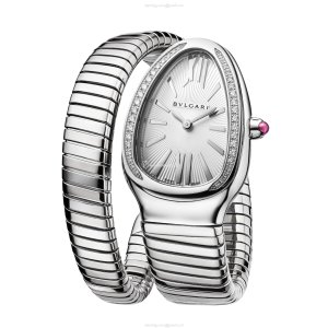 Bvlgari Serpenti 101816 Grey Dial Replica Watch | 35mm Stainless Steel Quartz