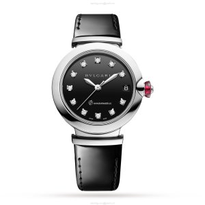 Bvlgari Lucea 103503 Automatic Watch - Black Dial, 33mm Stainless Steel